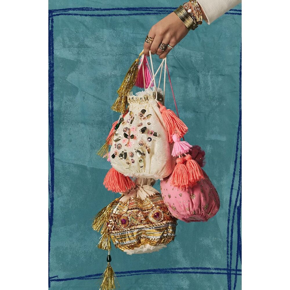 Free People Seasons Sparkle Mini Gift Sack